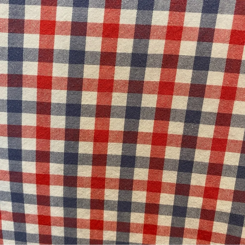 J Crew Men’s Long Sleeve Slim Fit Button Down Shirt.  XL.  Red/Blue/White Check. - Picture 4 of 8